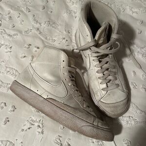 White Nike blazers